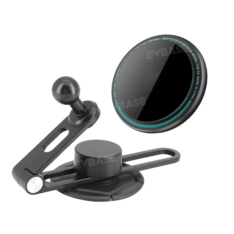 EVBASE Phone Holder Adjustable Magnetic Phone Mount MagSafe Wireless Charging for Rivian R1T R1S