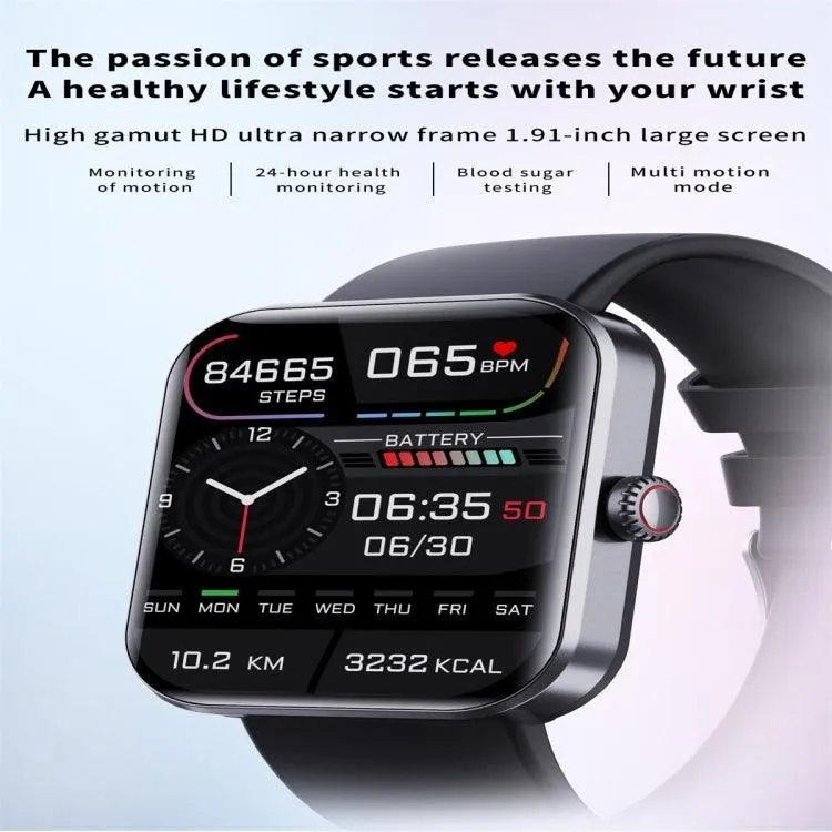 F57L 1.91" Color Display Smartwatch with Heart Rate & Blood Pressure Monitoring