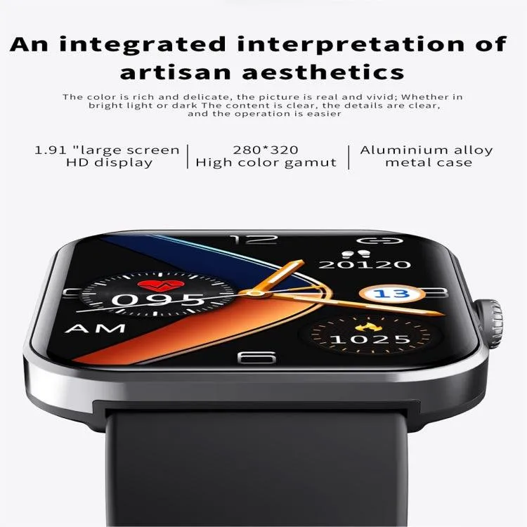 F57L 1.91" Color Display Smartwatch with Heart Rate & Blood Pressure Monitoring