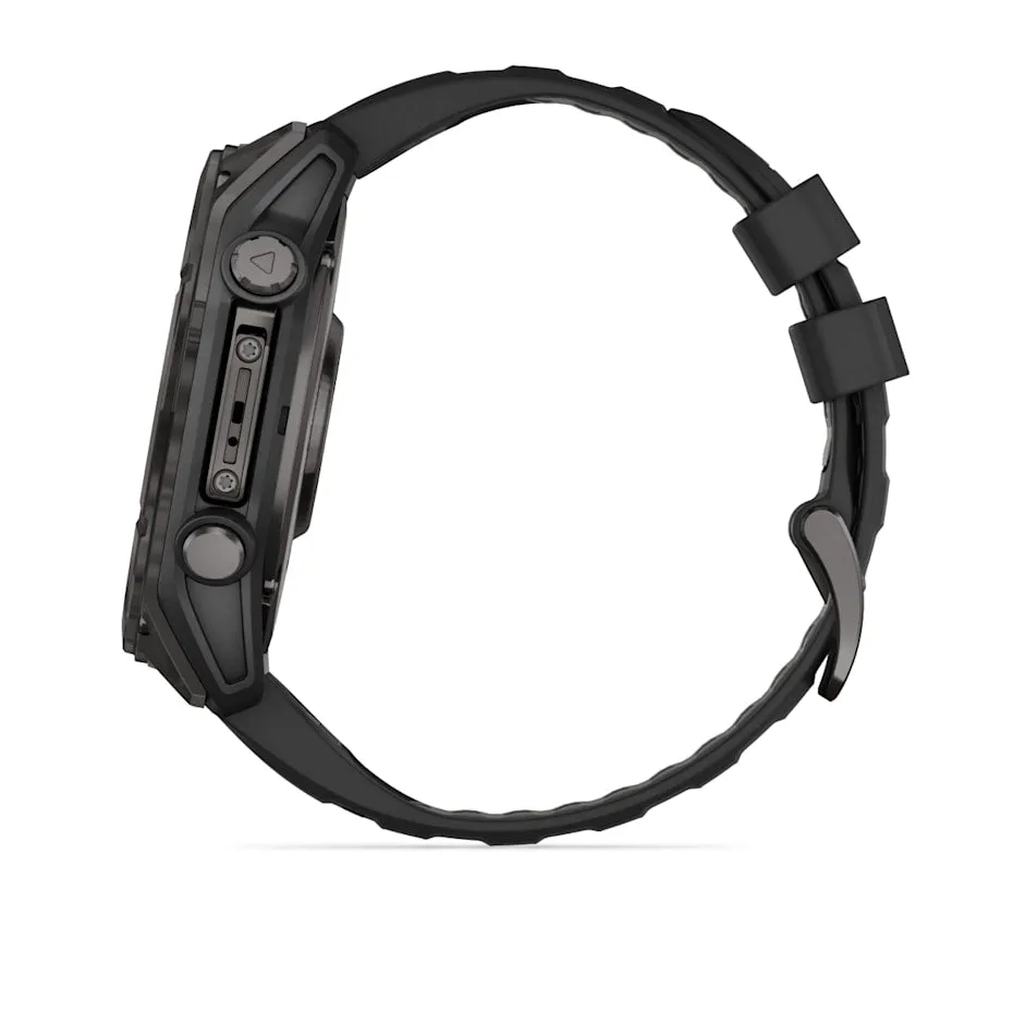 fēnix® 8 – 51 mm | AMOLED - Sapphire, Carbon with Black Silicone Band