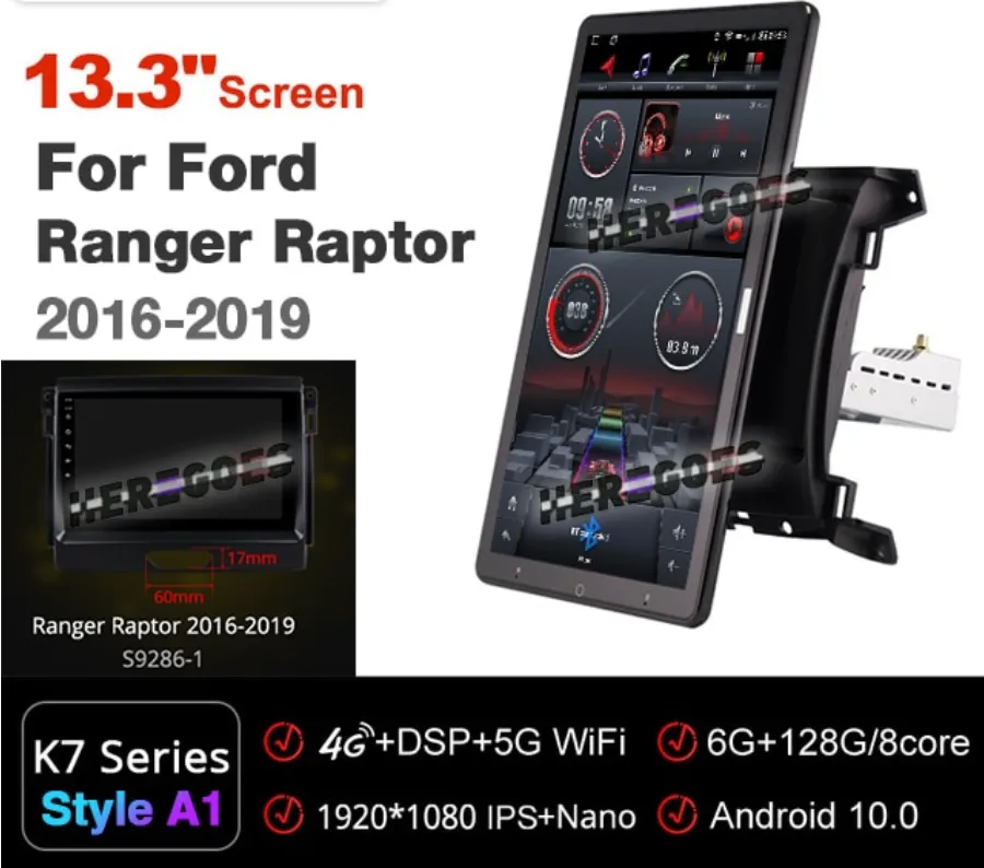 Ford Everest, Ranger& Raptor Car Multimedia Player with Tesla Touch Screen (2015-2022) FREE WORLDWIDE SHIPPING