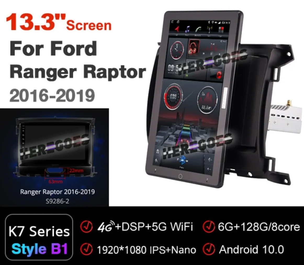 Ford Everest, Ranger& Raptor Car Multimedia Player with Tesla Touch Screen (2015-2022) FREE WORLDWIDE SHIPPING