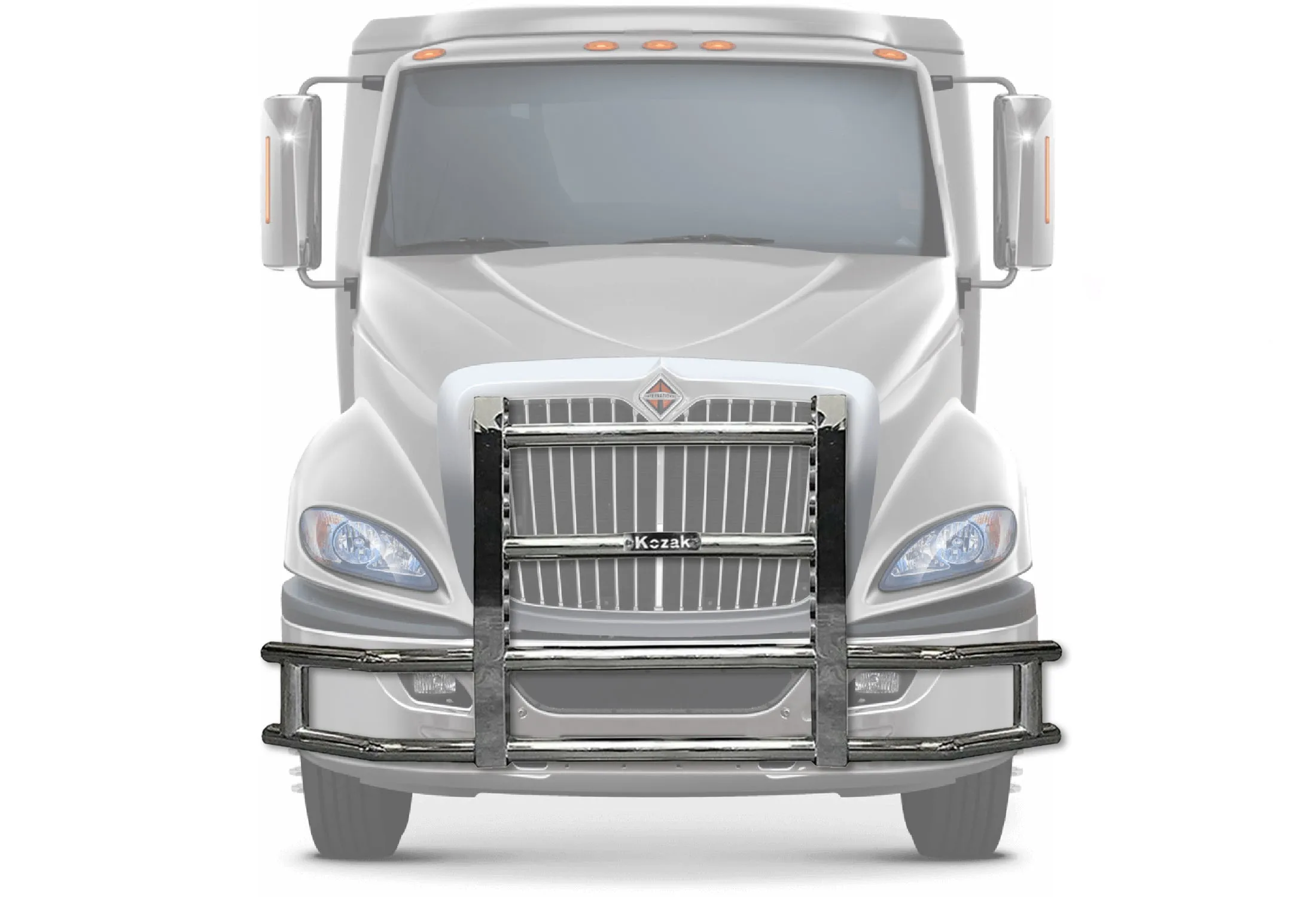 Front Grille Guard Chrome International LT625 Prostar