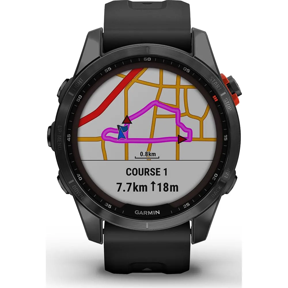 Garmin Fenix 7S Solar multisport GPS Watch, Black