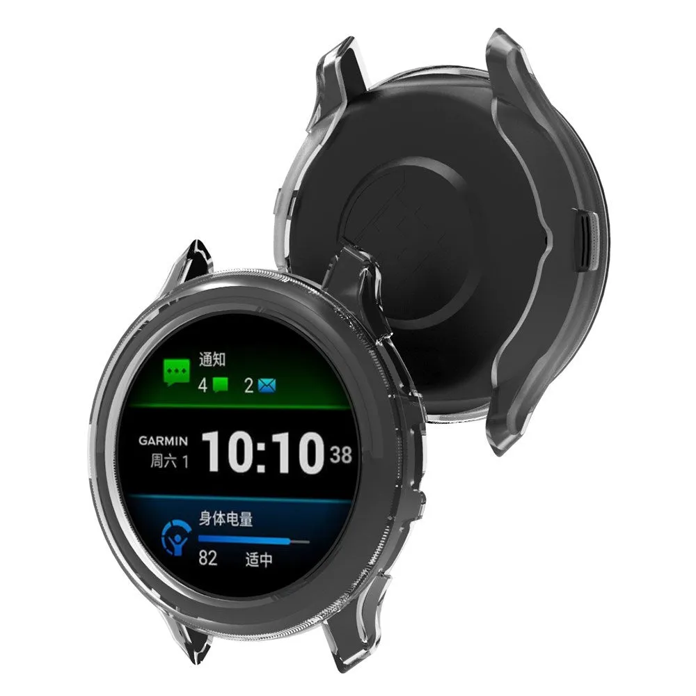 Garmin Venu 3 Transparent Fleksibelt Plastik Cover - Blå