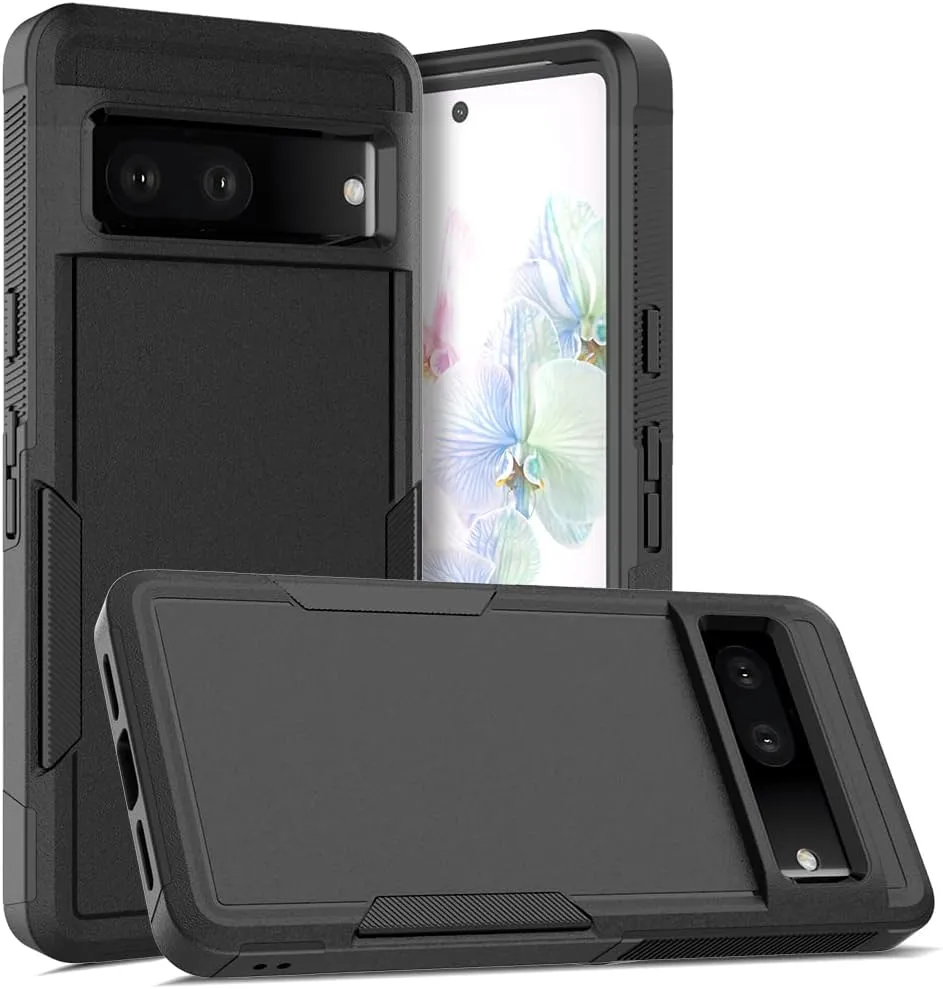 Google Pixel 7 5G,  Bisbkrar Commuter Phone Case Black