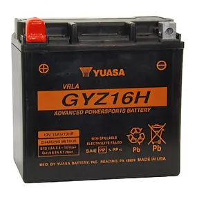 GYZ16-H Non-DG Factory Sealed Battery Made in USA Yuasa ^ (EGYZ16H)