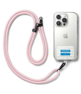 Holder Link Strap with Graphic Design TPU Tag | Blue Label - Pink