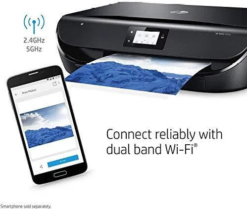 HP ENVY 5055 Wireless All-in-One Photo Printer, HP Instant Ink, Works with Alexa (M2U85A)