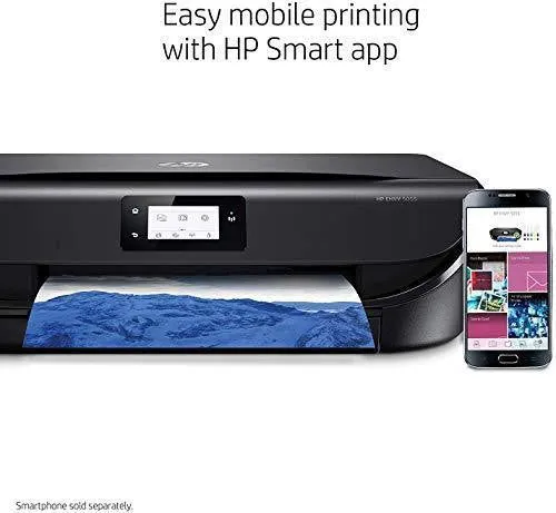 HP ENVY 5055 Wireless All-in-One Photo Printer, HP Instant Ink, Works with Alexa (M2U85A)