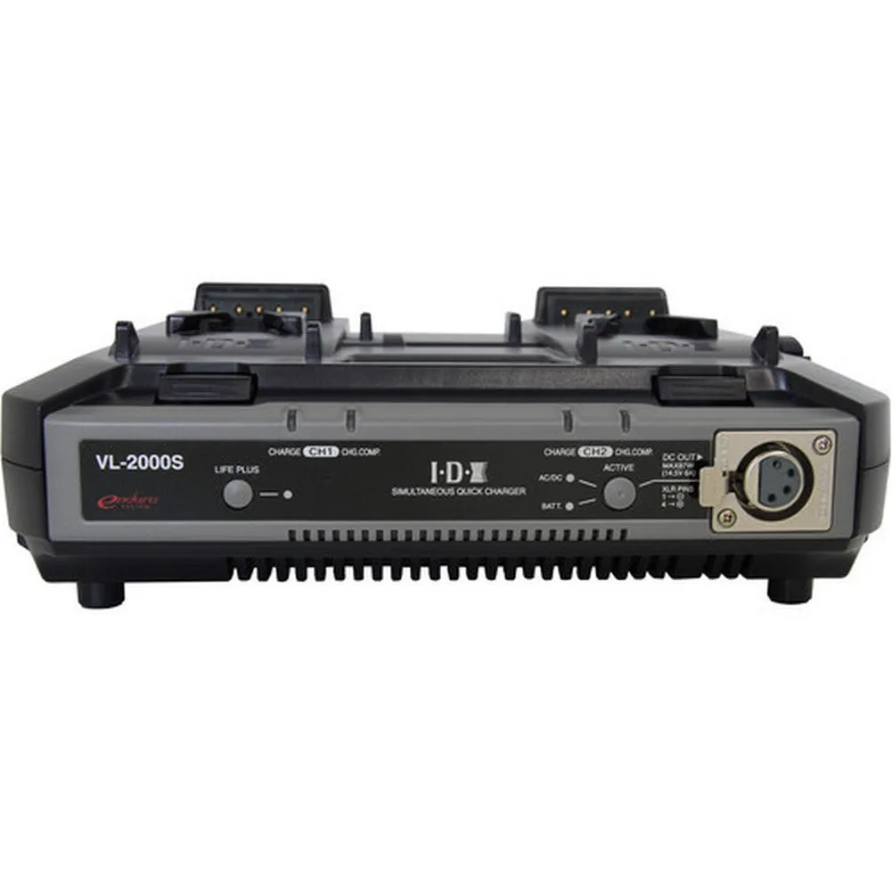 IDX System Technology VL-2000S Dual-Channel Simultaneous Charger with Power Supply (V-Mount)