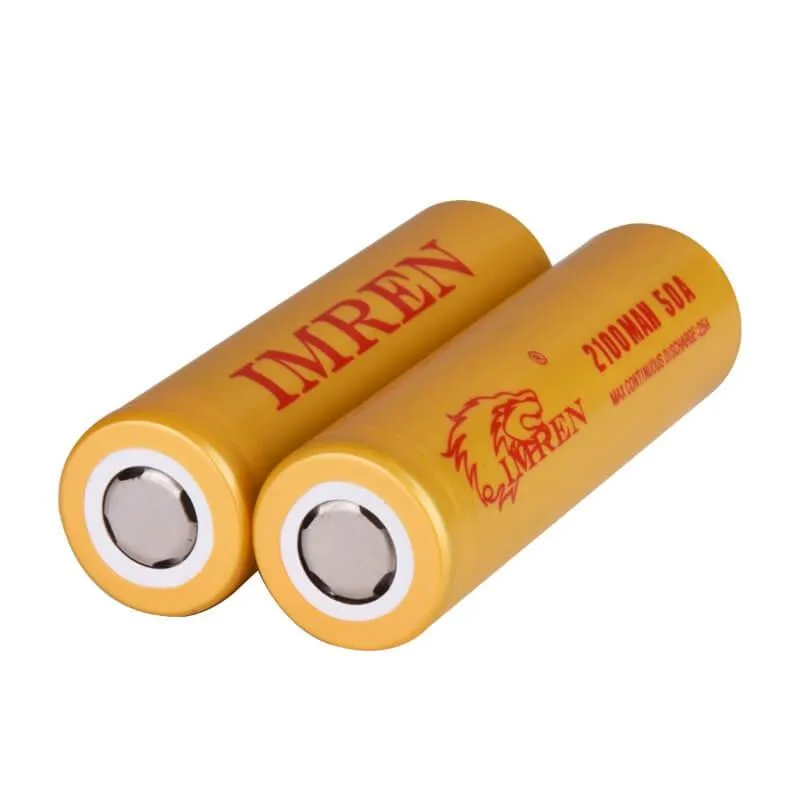 IMREN 18650 2100mAh 50A Rechargeable Lithium Battery (2PCS/Pack)