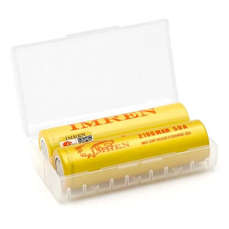 IMREN 18650 2100mAh 50A Rechargeable Lithium Battery (2PCS/Pack)