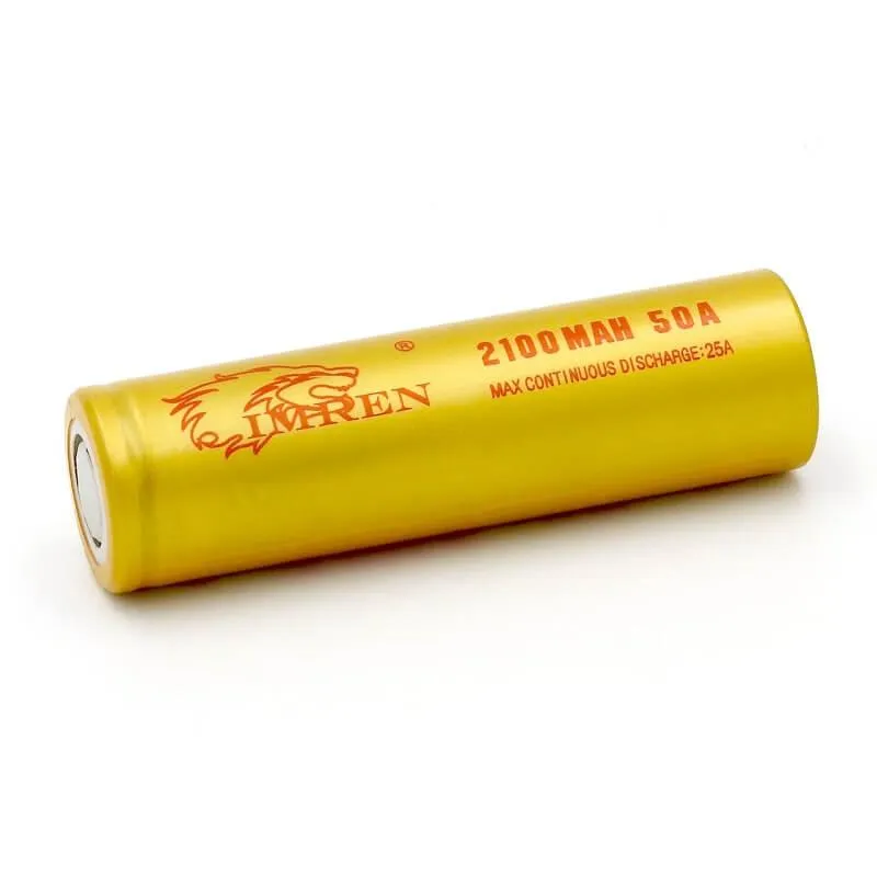 IMREN 18650 2100mAh 50A Rechargeable Lithium Battery (2PCS/Pack)