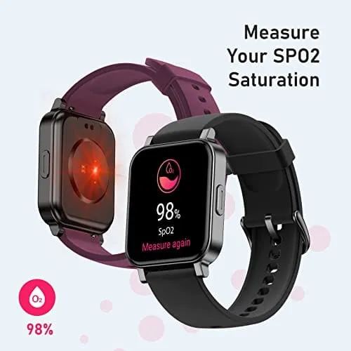 Imzuc Smart Watch, Health Fitness Tracker for Women & Men, Touchscreen Smartwatch with Heart Rate Tracking, Sleep Monitor & SpO2, IP68 Waterproof Sports Watch Compatible with Android & iOS Phones