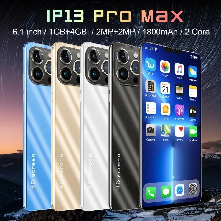 iP13 Pro Max L50 - 6.1" Android Dual SIM Smartphone with Face Recognition, 1GB RAM, 4GB Storage, 3G Network, Dual Cameras