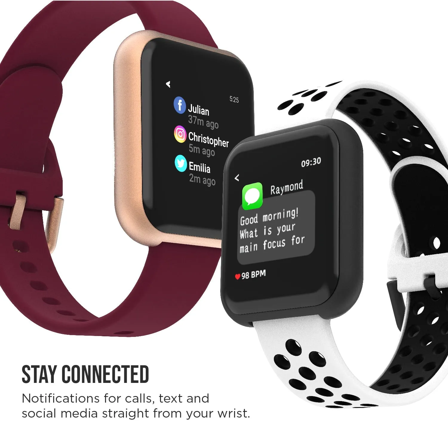 iTOUCH Air 3 Smart watch Fitness Tracker, Heart Rate 40mm Case