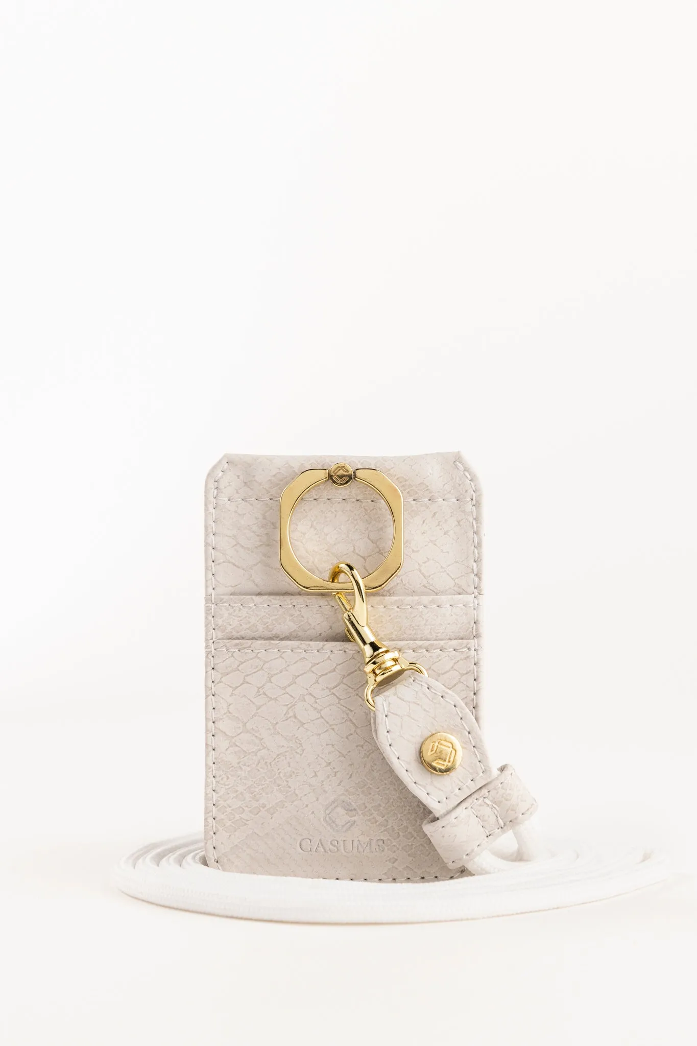 Ivory Snake Phone Lanyard Wallet