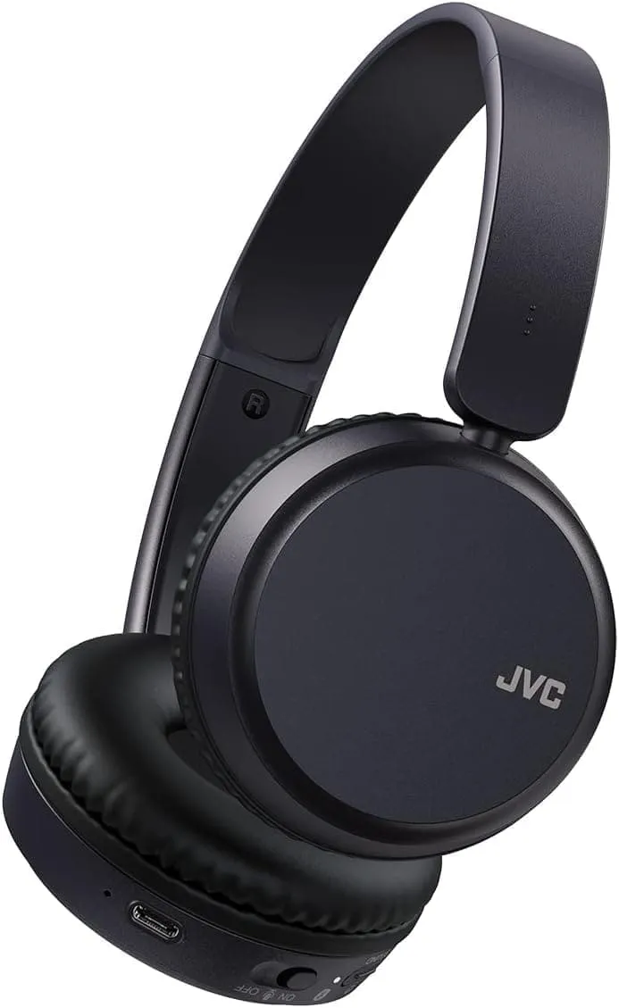 JVC HA-Z37W-A Wireless Bluetooth On-Ear Headphones - 35-Hour Battery Life (Blue)