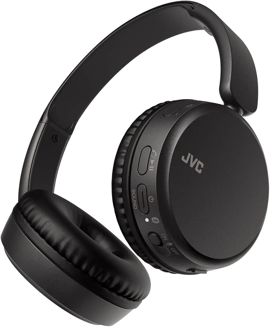 JVC HA-Z37W-A Wireless Bluetooth On-Ear Headphones - 35-Hour Battery Life (Blue)