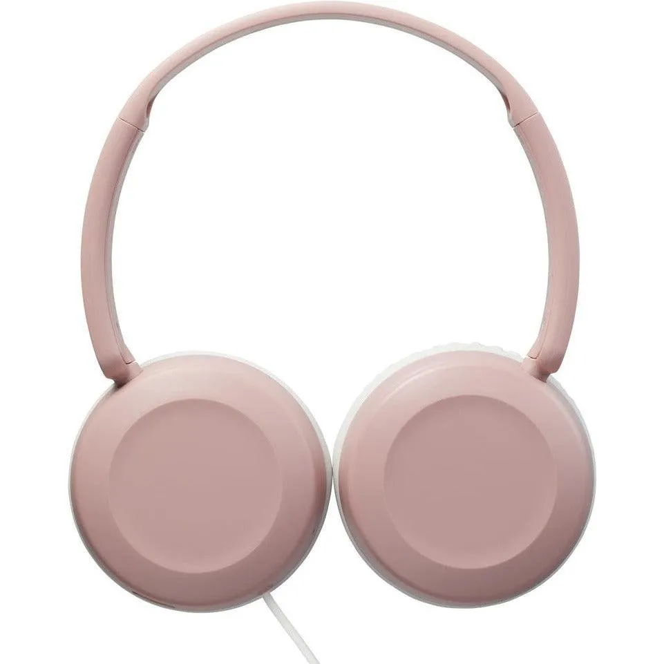 JVC On-Ear Foldable Wired Headphones - Pink | HAS31MPE