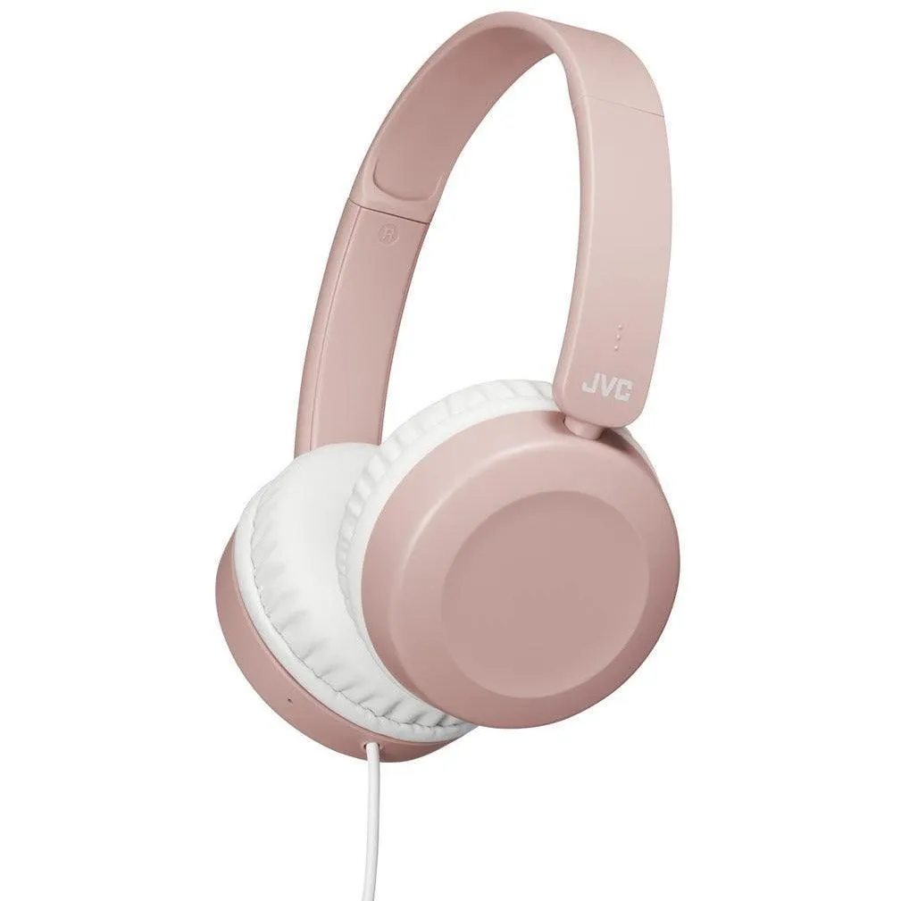 JVC On-Ear Foldable Wired Headphones - Pink | HAS31MPE