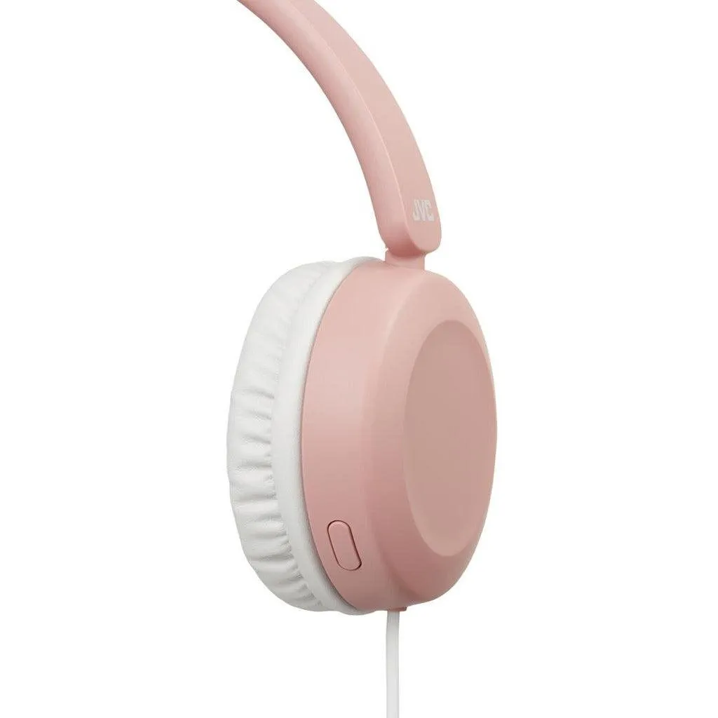 JVC On-Ear Foldable Wired Headphones - Pink | HAS31MPE