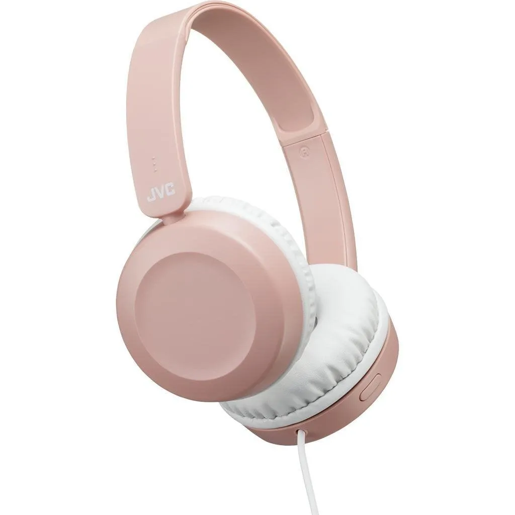 JVC On-Ear Foldable Wired Headphones - Pink | HAS31MPE