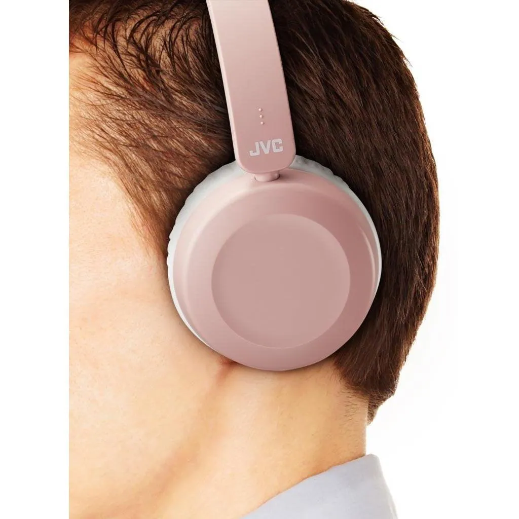 JVC On-Ear Foldable Wired Headphones - Pink | HAS31MPE