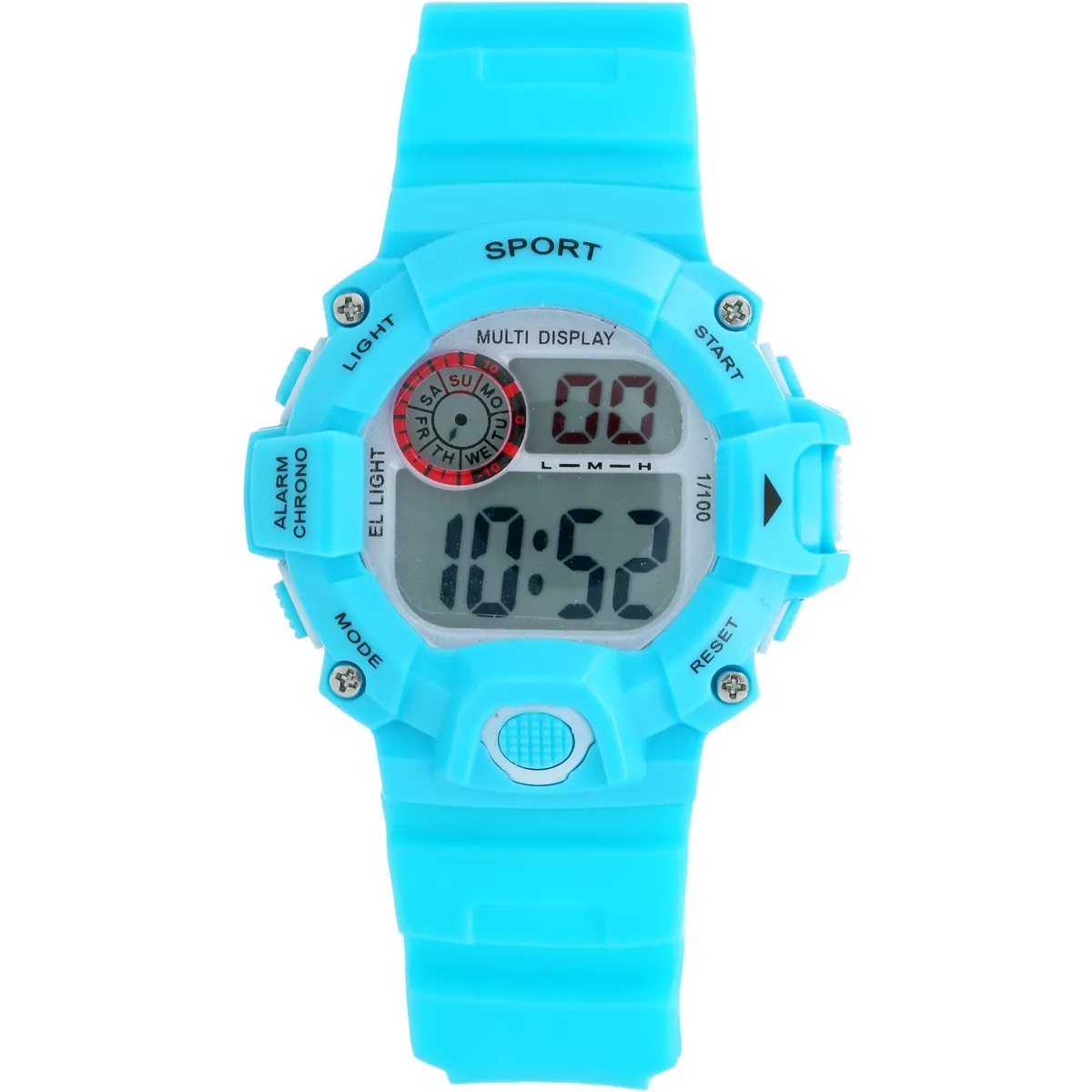 Kids Digital Watch - Green - Pink - Blue