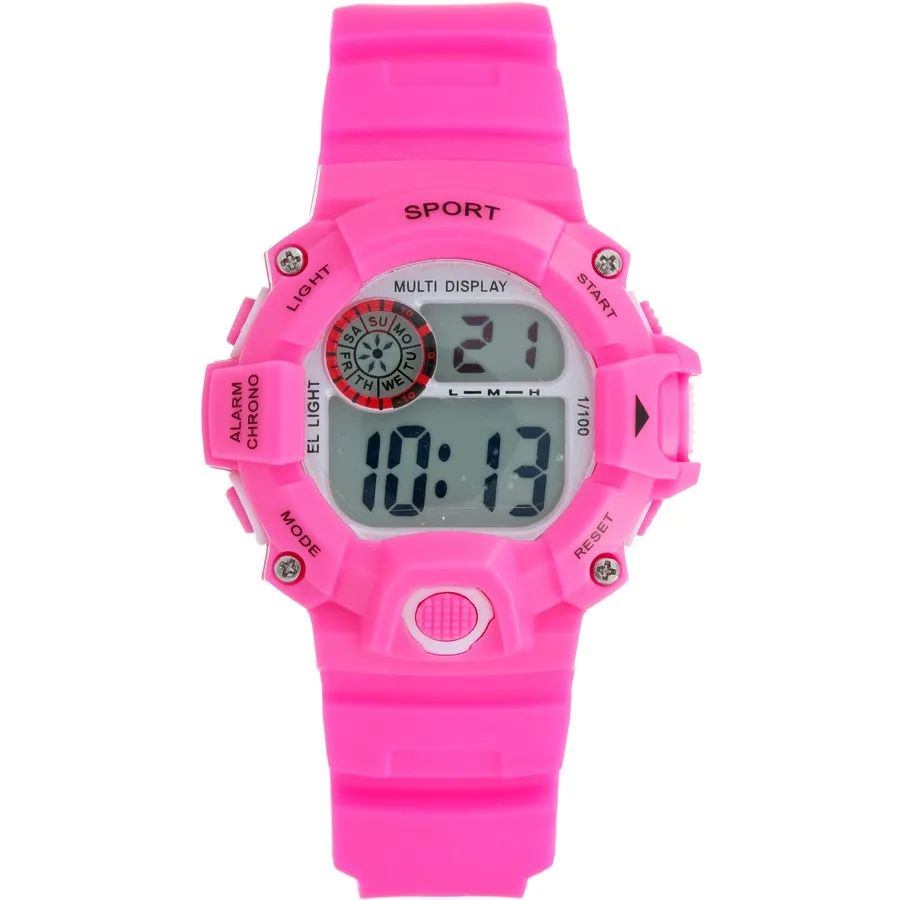 Kids Digital Watch - Green - Pink - Blue