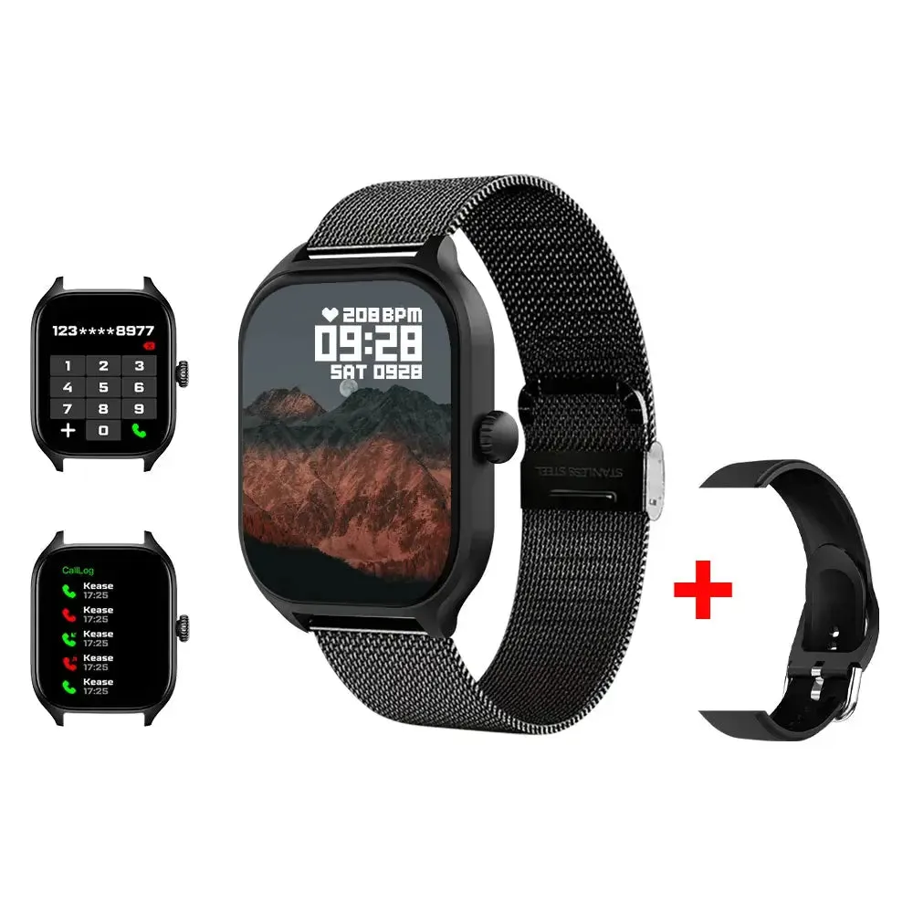 LAXASFIT 2024 New Men's Smart Watch Women's Gift 2.01 Inch HD Full Touch Screen Sports & Fitness Watch Bluetooth Call Smartwatch