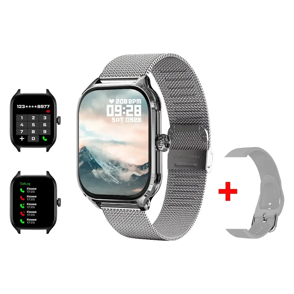 LAXASFIT 2024 New Men's Smart Watch Women's Gift 2.01 Inch HD Full Touch Screen Sports & Fitness Watch Bluetooth Call Smartwatch