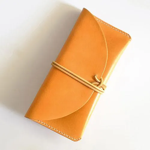 Leather Folded Long Wallet Clutch Phone Purse Wallet