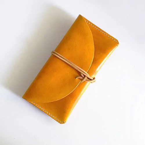 Leather Folded Long Wallet Clutch Phone Purse Wallet