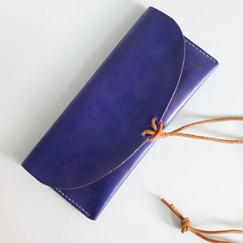 Leather Folded Long Wallet Clutch Phone Purse Wallet