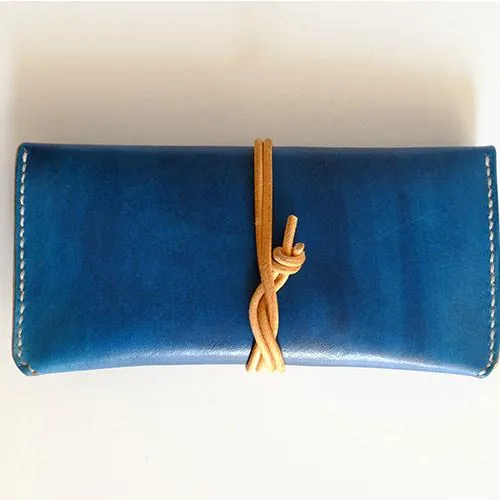 Leather Folded Long Wallet Clutch Phone Purse Wallet