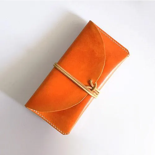 Leather Folded Long Wallet Clutch Phone Purse Wallet