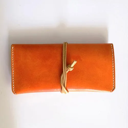 Leather Folded Long Wallet Clutch Phone Purse Wallet