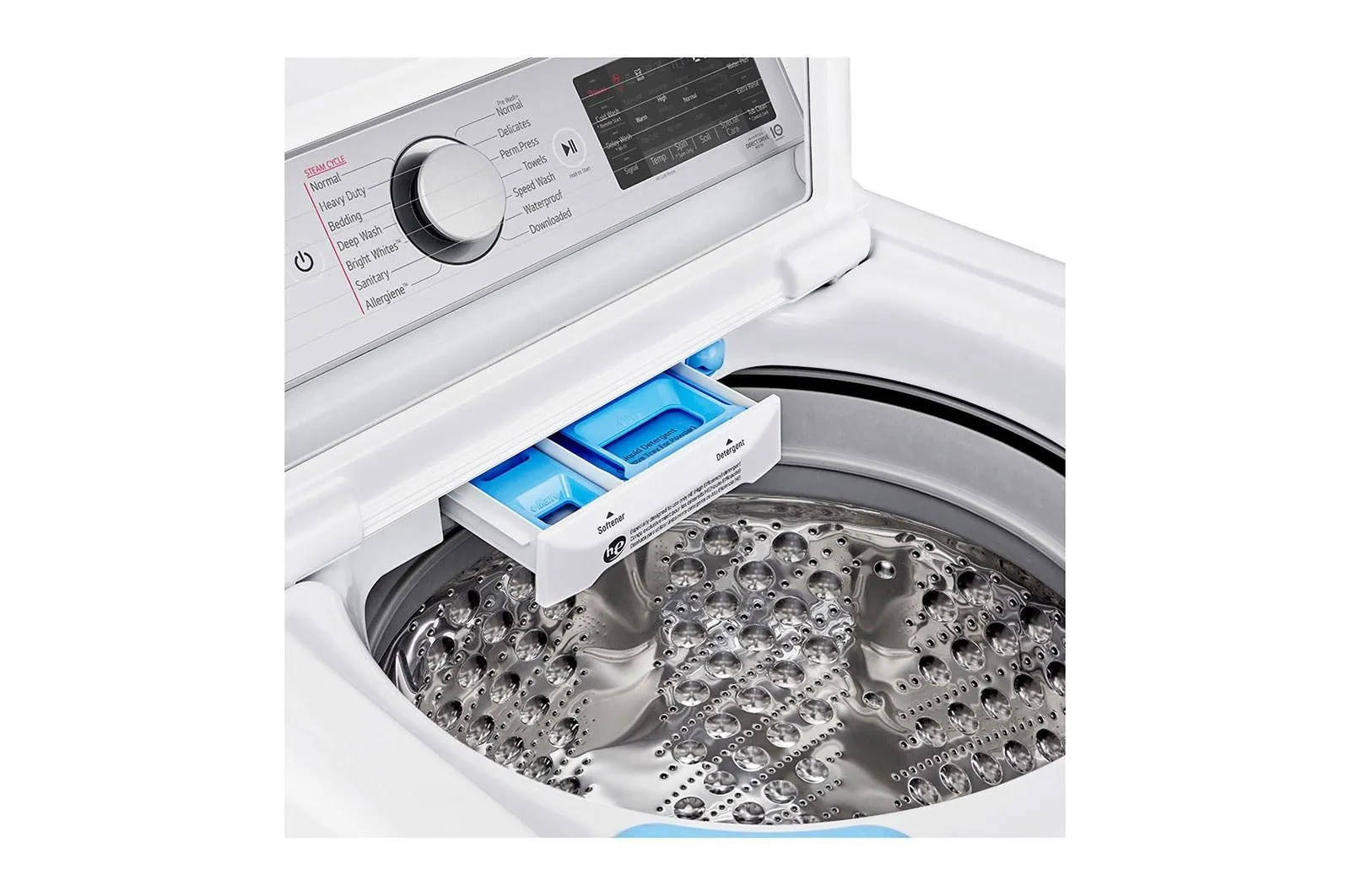 Lg 5.5 cu.ft. Mega Capacity Smart wi-fi Enabled Top Load Washer with TurboWash3D™ Technology and Allergiene™ Cycle