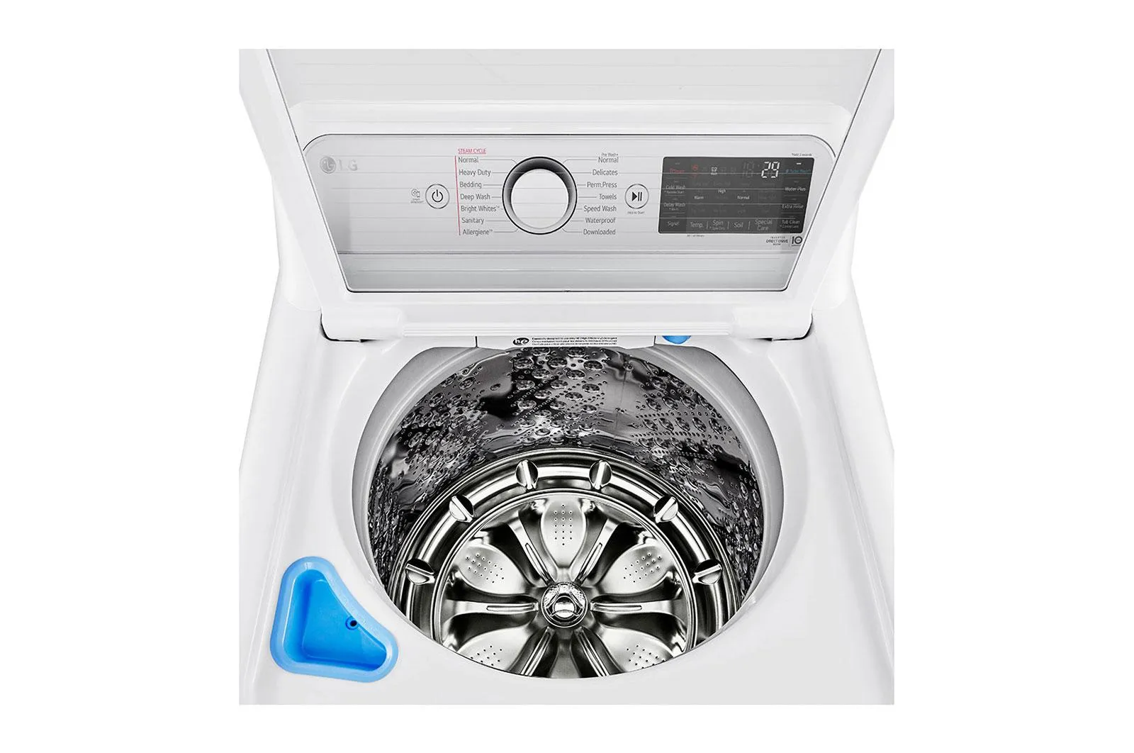 Lg 5.5 cu.ft. Mega Capacity Smart wi-fi Enabled Top Load Washer with TurboWash3D™ Technology and Allergiene™ Cycle