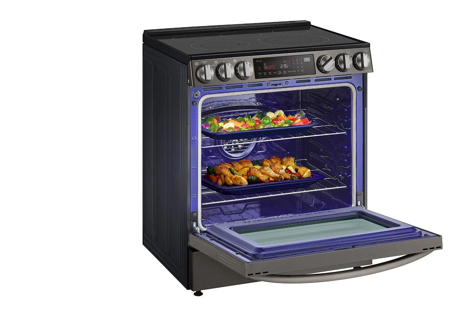 Lg LSEL6335D 6.3 cu ft. Smart wi-fi Enabled ProBake Convection® InstaView® Electric Slide-In Range with Air Fry