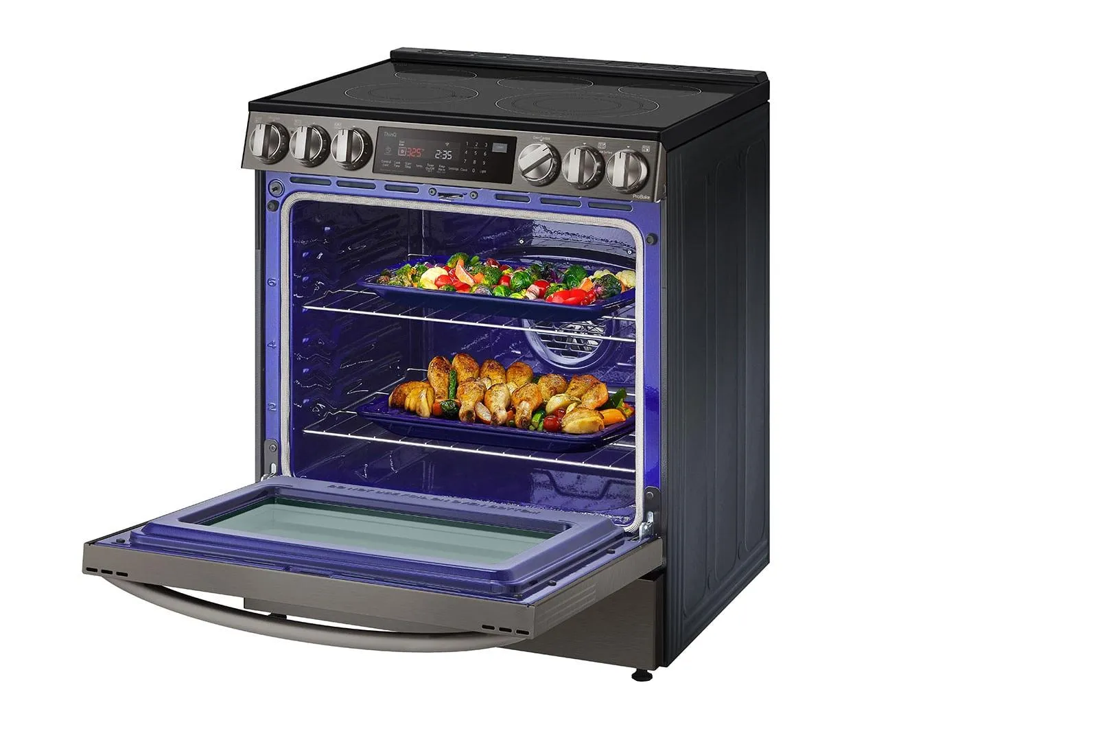 Lg LSEL6335D 6.3 cu ft. Smart wi-fi Enabled ProBake Convection® InstaView® Electric Slide-In Range with Air Fry