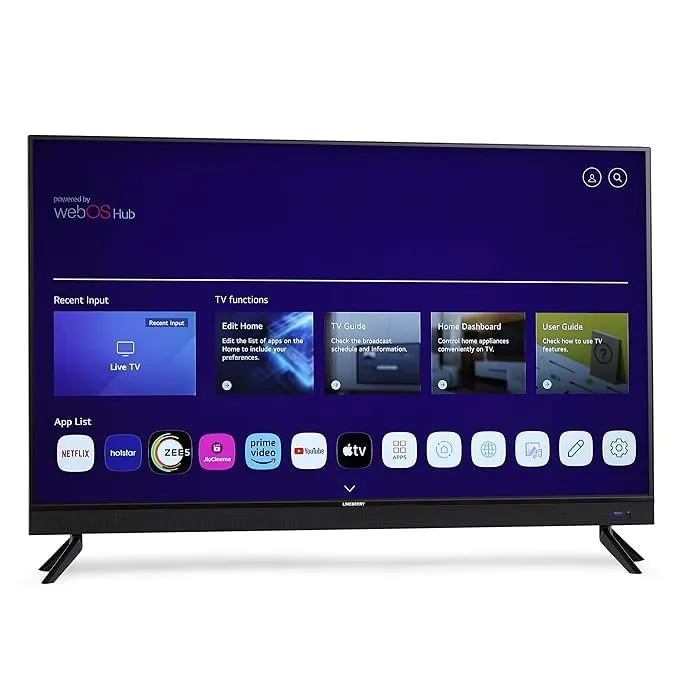 LIMEBERRY 50 Inch (127cm) 4K Ultra HD WebOs Smart LED TV with Inbuilt Dolby Soundbar Speaker & Dual Bluetooth (LB501SBW)