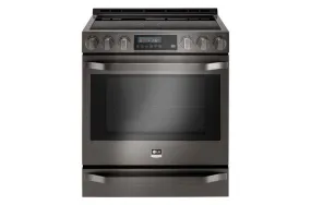 LSSE3030BD LG STUDIO 6.3 cu. ft. Smart wi-fi Enabled Electric Slide-in Range with ProBake Convection®