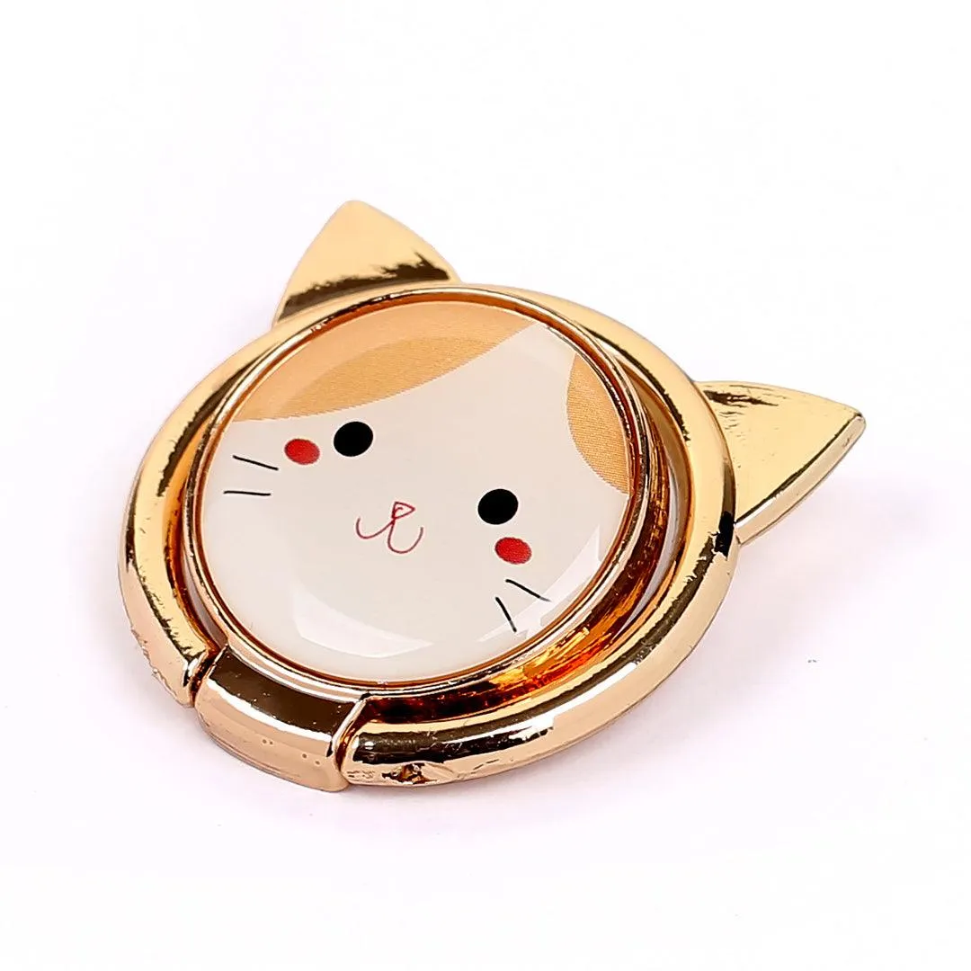 Magnet Cat Designed Ring Phone Holder