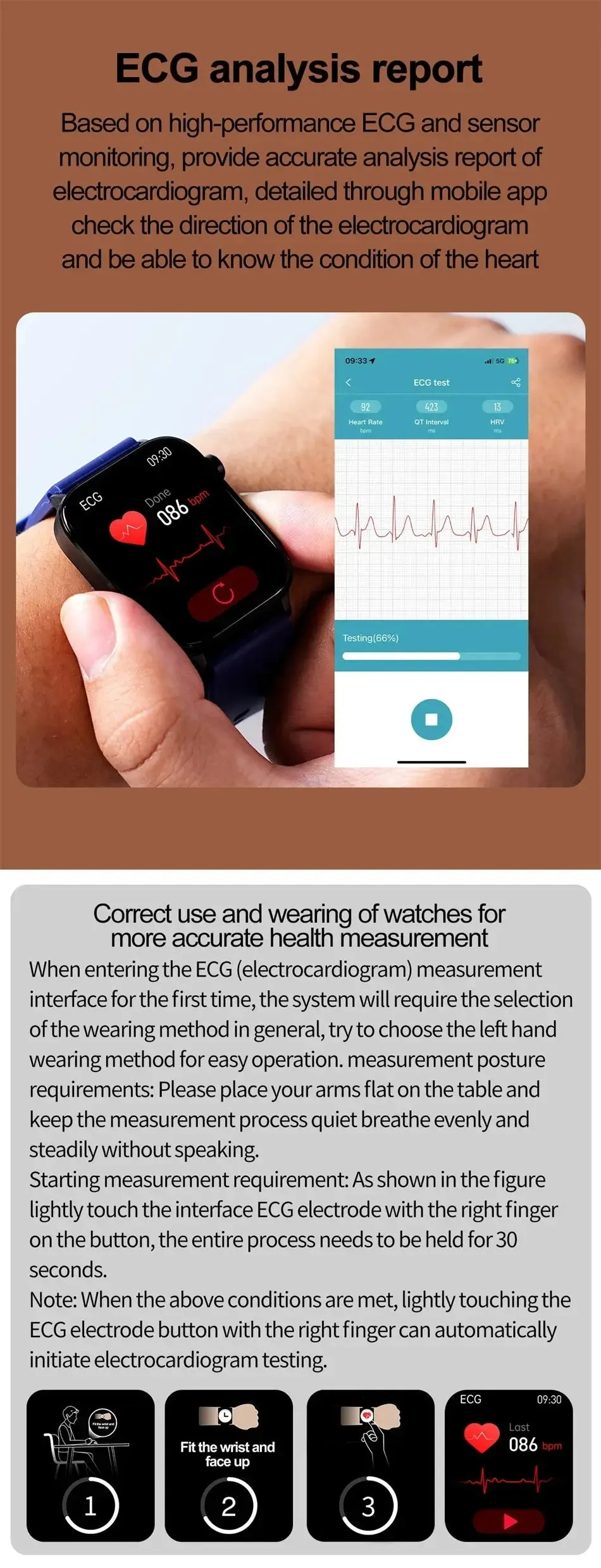 Medical Grade Smart Watch - 1.96"