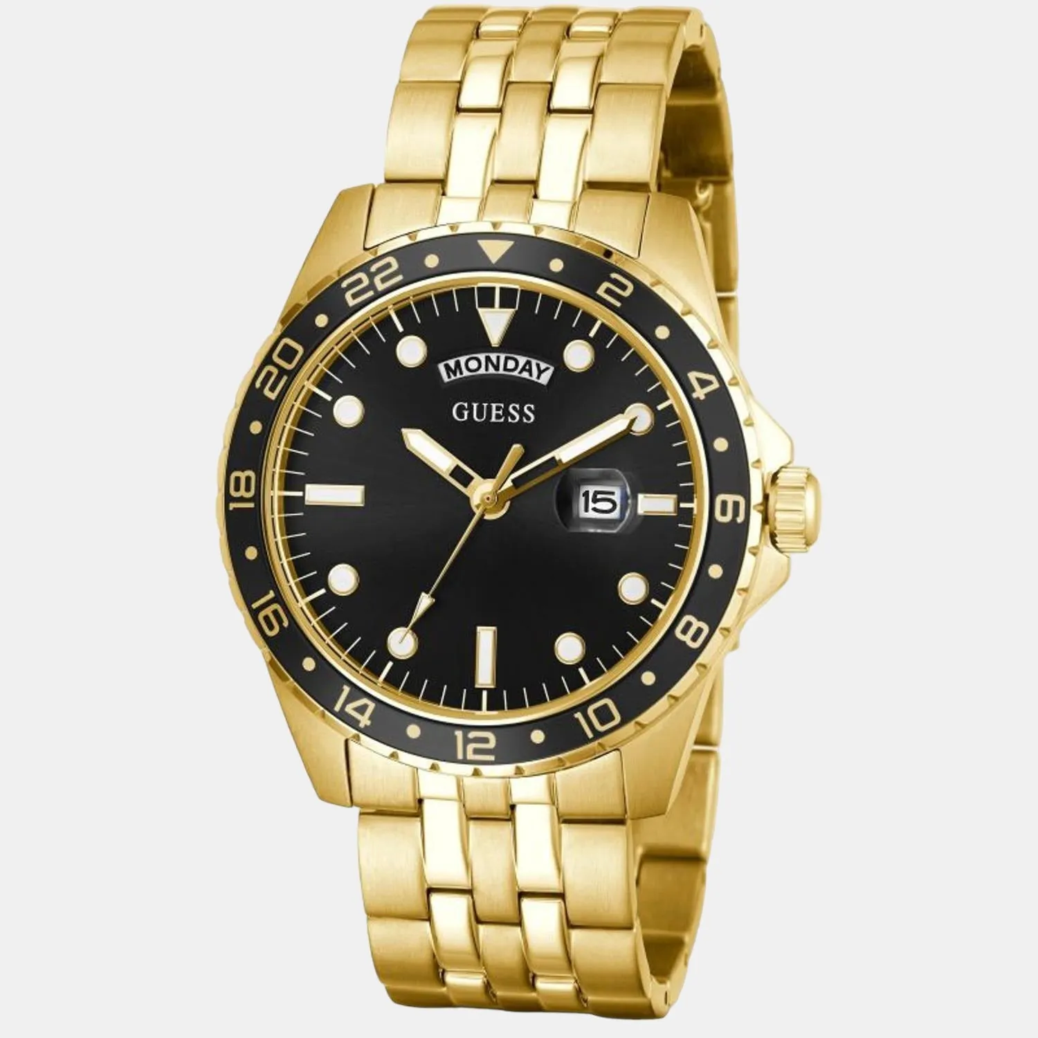 Men Gold Analog Stainless Steel Watch GW0220G4