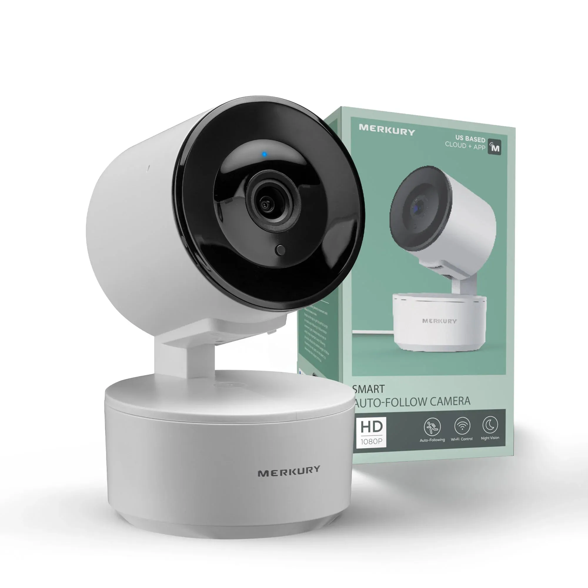 Merkury Smart Indoor Auto-Tracking Security Camera