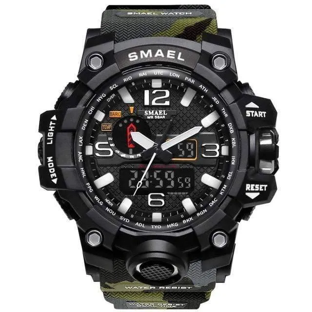 Military Dual Display Analog Digital Watch